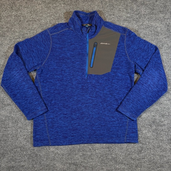 Eddie Bauer Other - Eddie Bauer First Ascent Men's 1/2 Zip Lightweight Fleece Pullover L Blue